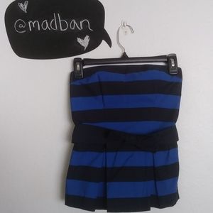 Hollister Smocked Peblum Striped Top